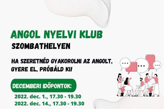 Savaria English Club - Angol nyelvi klub (12.14.) Savaria English Club - Angol nyelvi klub (12.14.)